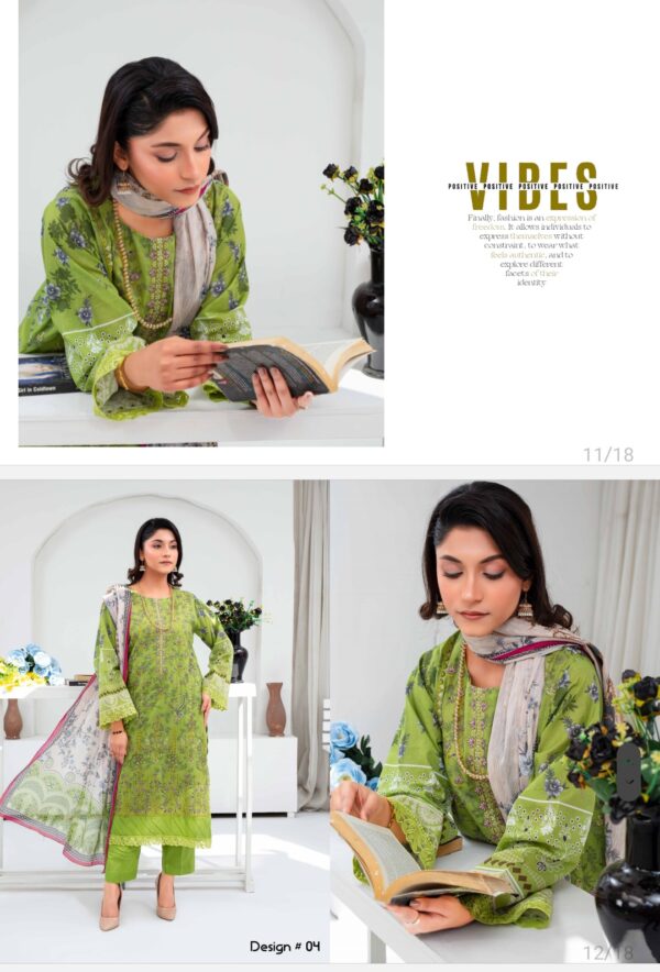 Muskan by Fiza Noor vol 1 Digital Embroidered lawn suit 3 piece unstitched new collection 2025 - Image 2