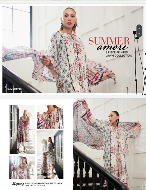 Gul Ahmad lawn 3 piece unstitched summer Amore New collection 2025 by Brand's Lover - Image 3