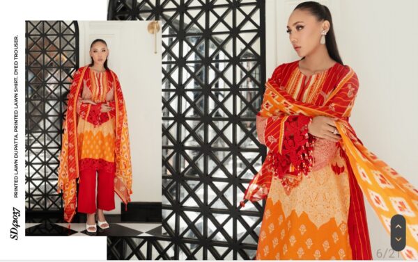 Gul Ahmad lawn 3 piece unstitched summer Amore New collection 2025 by Brand's Lover - Image 11