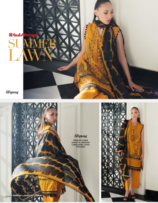 Gul Ahmad lawn 3 piece unstitched summer Amore New collection 2025 by Brand's Lover - Image 4
