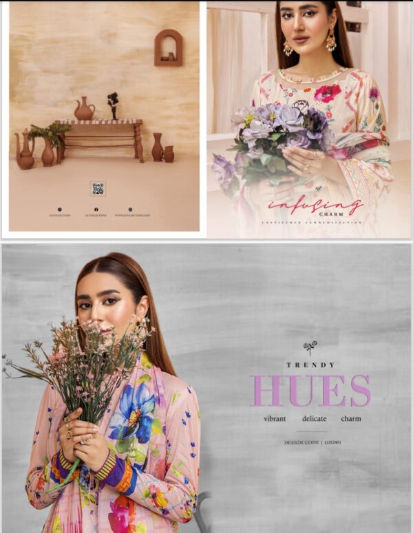 SPLENDOR BY GULLJEE LAWN 3 PIECE UNSTTICHED SUIT BY BRAND'S LOVER  2025 NEW COLLECTION