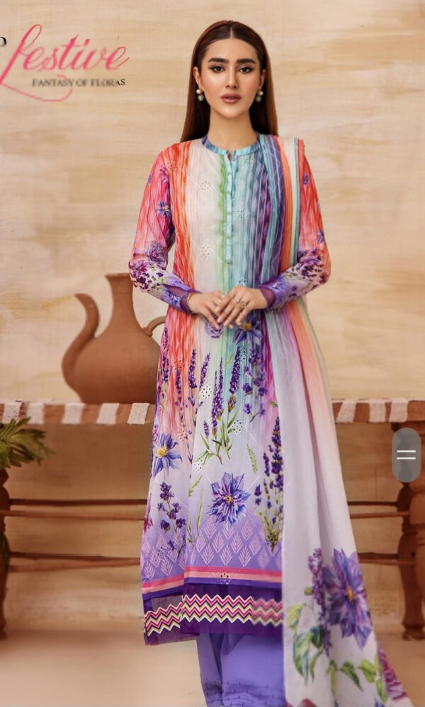 SPLENDOR BY GULLJEE LAWN 3 PIECE UNSTTICHED SUIT BY BRAND'S LOVER  2025 NEW COLLECTION - Image 10
