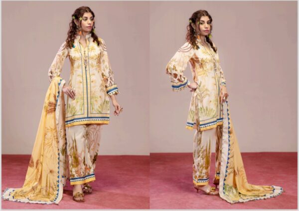 PARIZAD PREMIUM LAWN COLLECTION BY PALTAR LAWN 3 PIECE UNSTTICHED SUIT NEW COLLECTION 2025 - Image 8