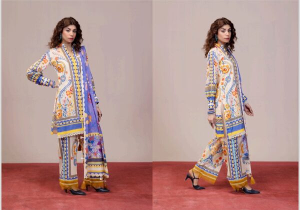 PARIZAD PREMIUM LAWN COLLECTION BY PALTAR LAWN 3 PIECE UNSTTICHED SUIT NEW COLLECTION 2025 - Image 7
