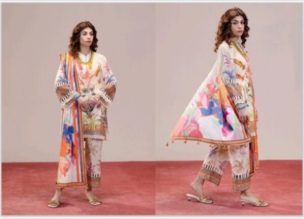 PARIZAD PREMIUM LAWN COLLECTION BY PALTAR LAWN 3 PIECE UNSTTICHED SUIT NEW COLLECTION 2025 - Image 6