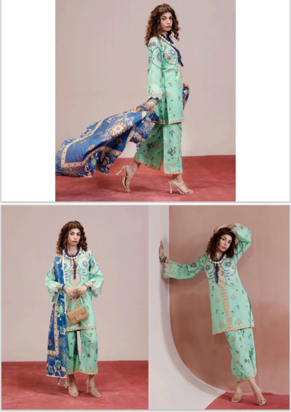 PARIZAD PREMIUM LAWN COLLECTION BY PALTAR LAWN 3 PIECE UNSTTICHED SUIT NEW COLLECTION 2025 - Image 11