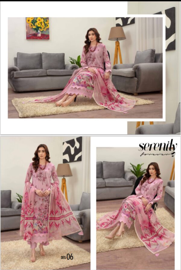 ROSA BY ZARA MEER VOLUME 202 UNSTITCHED 3 PIECE LAWN SUIT NEW COLLECTION 2025 - Image 2