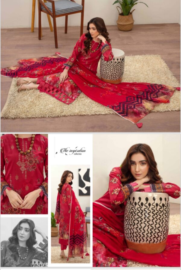ROSA BY ZARA MEER VOLUME 202 UNSTITCHED 3 PIECE LAWN SUIT NEW COLLECTION 2025 - Image 3