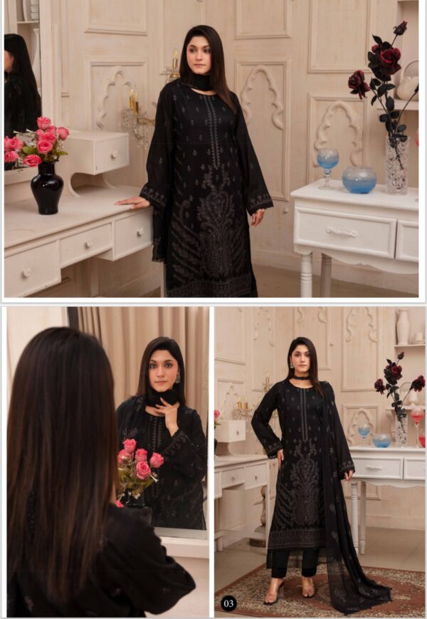 SIRHA M RIAZ ARTS SR3 UNSTITCHED 3 PIECE SUIT NEW COLLECTION  2025 - Image 4