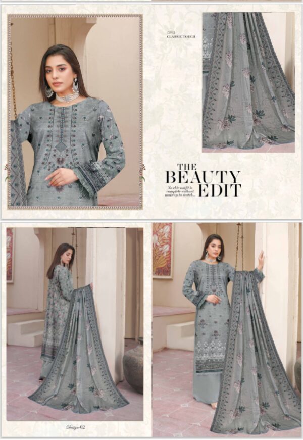 NOOR-E-NISWAN VOL#52 PREMIUM LAWN COLLECTION UNSTITICH 3PC SUIT NEW COLLECTION 2025 - Image 12