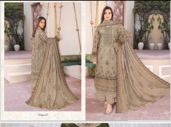 NOOR-E-NISWAN VOL#52 PREMIUM LAWN COLLECTION UNSTITICH 3PC SUIT NEW COLLECTION 2025 - Image 11