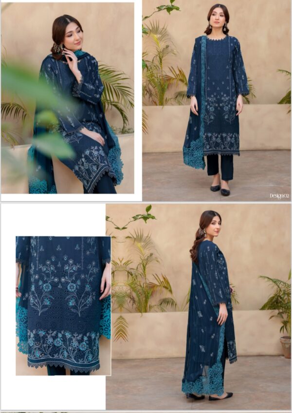 PALWASHA BY AREEBA ARTS VOL# 25 MANN MAYAL UNSTITICHED 3PC SUIT COLLECTION 2025 - Image 7