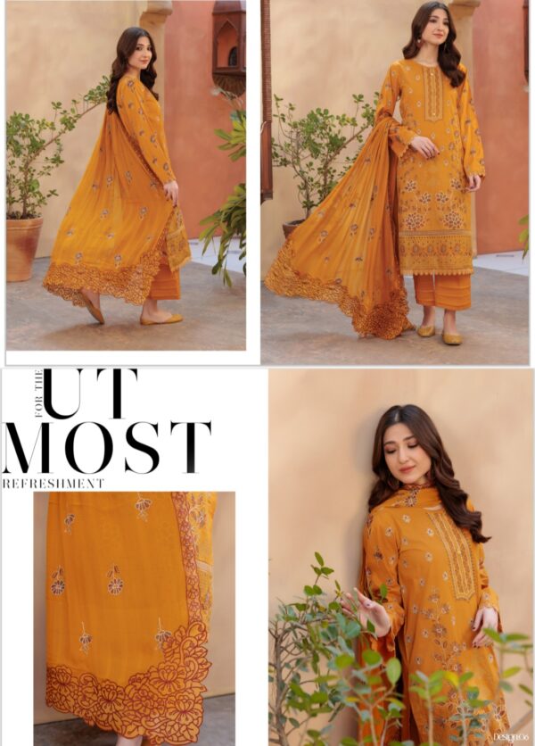 PALWASHA BY AREEBA ARTS VOL# 25 MANN MAYAL UNSTITICHED 3PC SUIT COLLECTION 2025 - Image 10