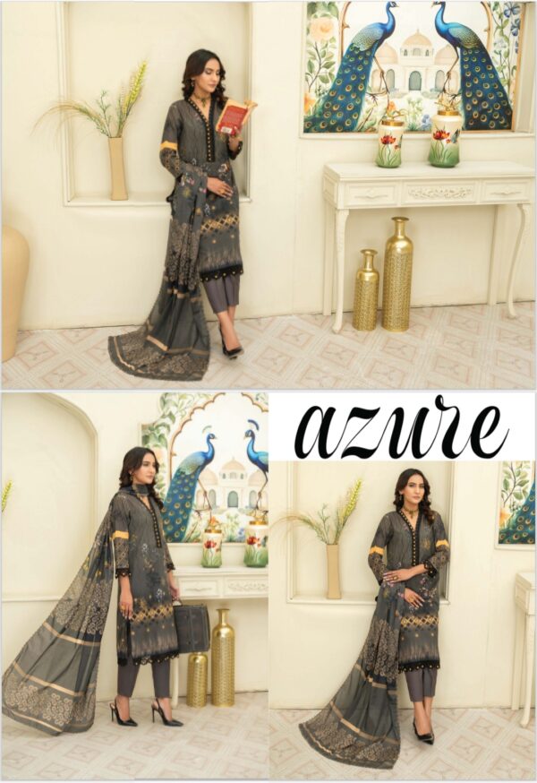 SIGNATURE BY PALWASHA AREEB ARTS VOL # 11 UNSTITCHED 3PC LAWN SUIT NEW COLLECTION 2025 - Image 10