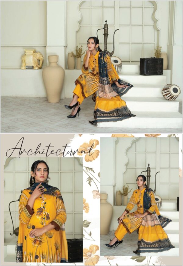 SIGNATURE BY PALWASHA AREEB ARTS VOL # 11 UNSTITCHED 3PC LAWN SUIT NEW COLLECTION 2025 - Image 3