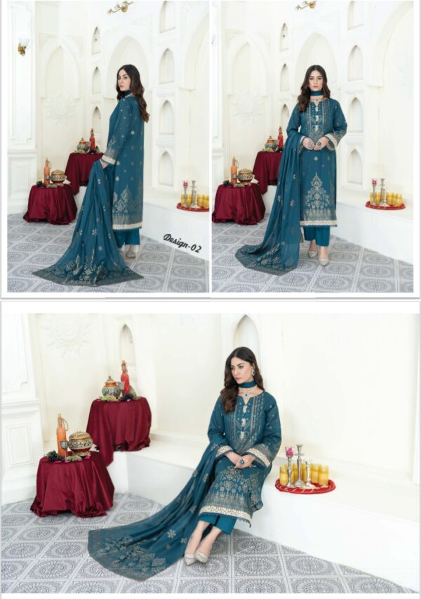 SIGNATURE BY PALWASHA AREEB ARTS VOL #04  UNSTITCHED 3PC LAWN SUIT NEW COLLECTION 2025 - Image 9