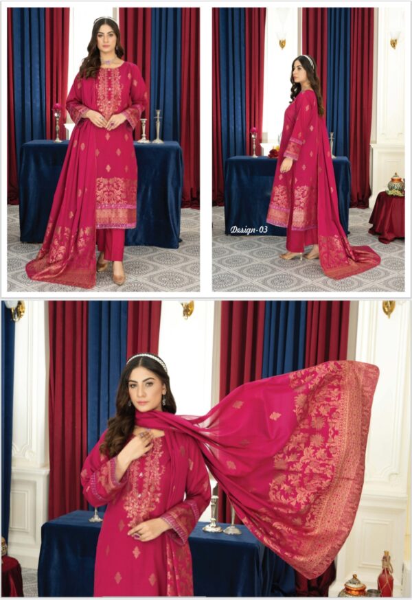 SIGNATURE BY PALWASHA AREEB ARTS VOL #04  UNSTITCHED 3PC LAWN SUIT NEW COLLECTION 2025 - Image 8