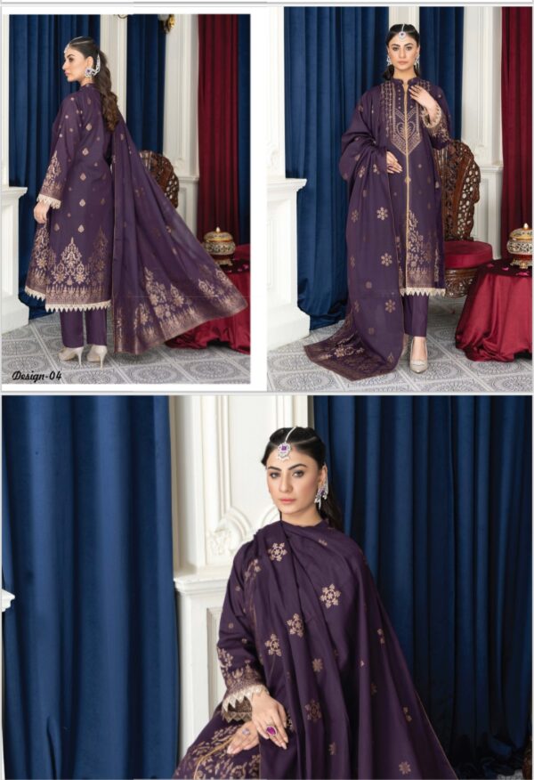 SIGNATURE BY PALWASHA AREEB ARTS VOL #04  UNSTITCHED 3PC LAWN SUIT NEW COLLECTION 2025 - Image 7