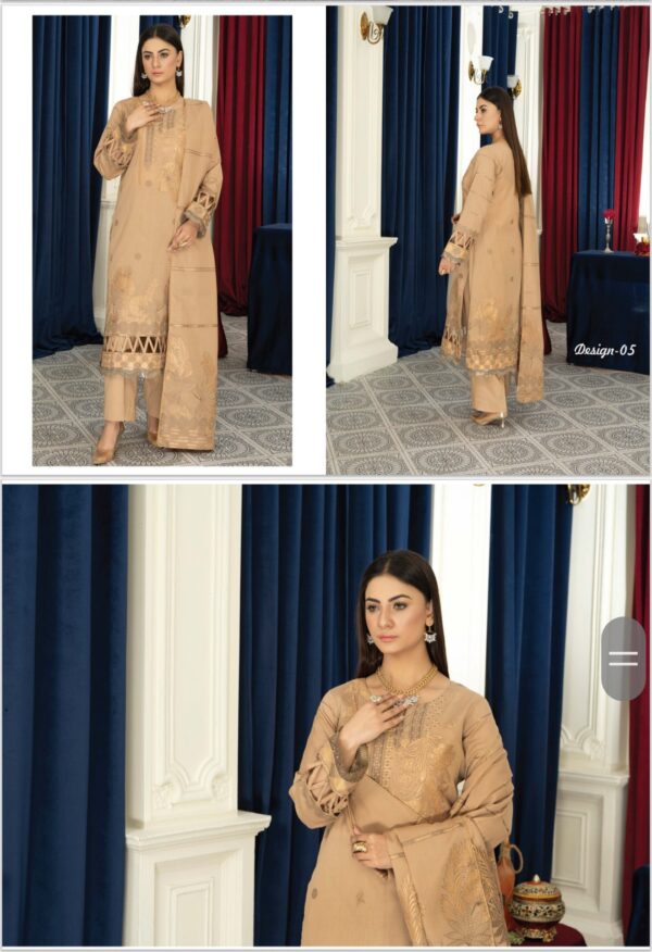 SIGNATURE BY PALWASHA AREEB ARTS VOL #04  UNSTITCHED 3PC LAWN SUIT NEW COLLECTION 2025 - Image 3