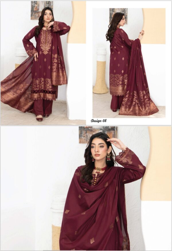SIGNATURE BY PALWASHA AREEB ARTS VOL #04  UNSTITCHED 3PC LAWN SUIT NEW COLLECTION 2025 - Image 10