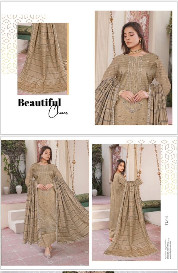 RAWAYAT BY RANG NOOR BY AJMAL FABRICS UNSTITCHED 3PC LAWN SUIT NEW COLLECTION 2025 - Image 8