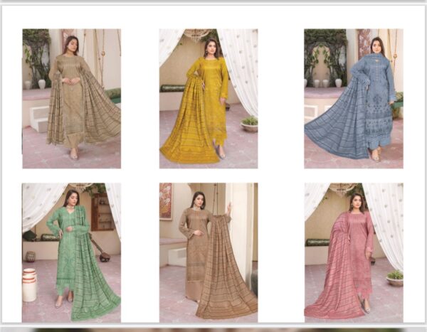 RAWAYAT BY RANG NOOR BY AJMAL FABRICS UNSTITCHED 3PC LAWN SUIT NEW COLLECTION 2025