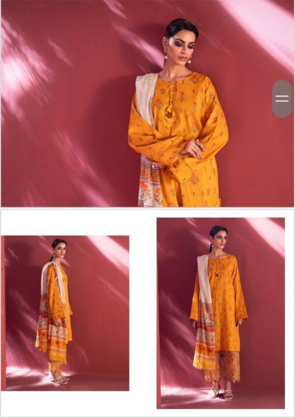 STELL VOL 2 BY REGALIA UNSTITCHED LAWN 3PC  SUIT BY BRAND'S LOVER NEW COLLECTION 2025 - Image 8