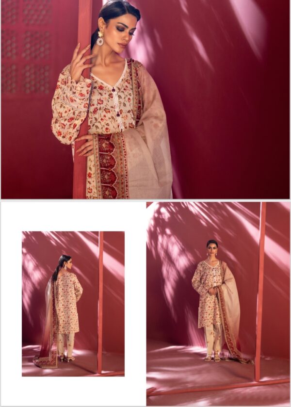 STELL VOL 2 BY REGALIA UNSTITCHED LAWN 3PC  SUIT BY BRAND'S LOVER NEW COLLECTION 2025 - Image 12