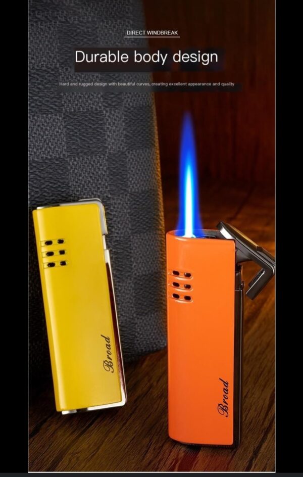 New Creative Stylish Broad Jet Flame Cigarette Lighter - Image 6