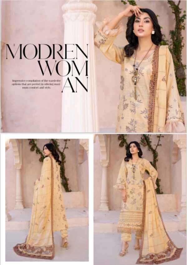 CHANCHAL BY AALAYA VOL 1 UNSTITCHED 3 PC LAWN SUIT NEW COLLECTION 2025 - Image 6