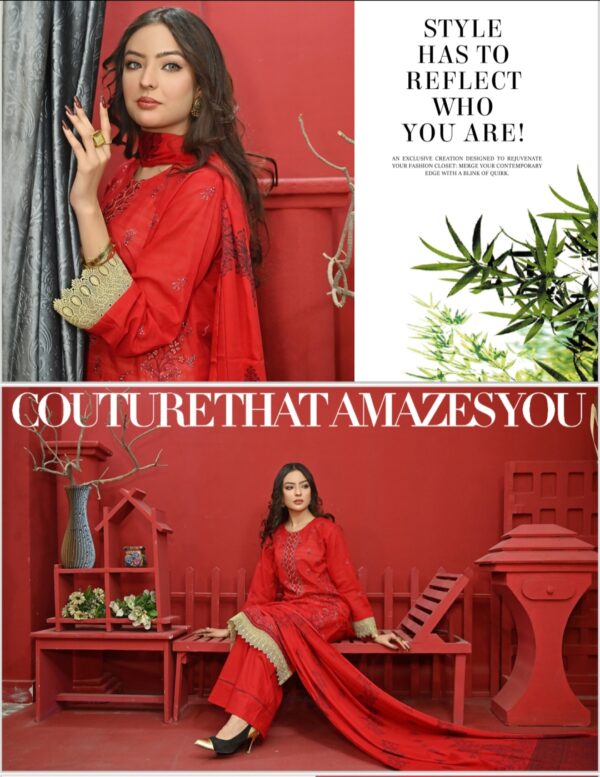 SIRHA VOL5 UNSTITSHED LAWN 3 PC SUIT NEW COLLECTION 2025 - Image 6