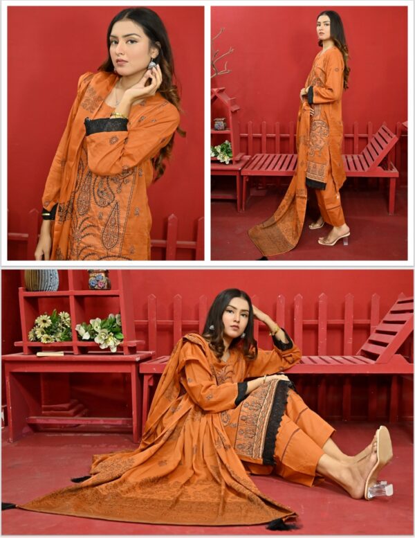 SIRHA VOL5 UNSTITSHED LAWN 3 PC SUIT NEW COLLECTION 2025 - Image 5