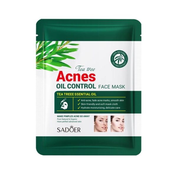 Sadoer Tea Tree Acne Oil Control Anti-Acne Facial Sheet Mask. - Image 5