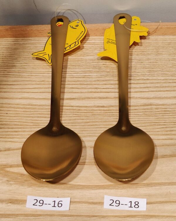 Royal Golden Stainless Steel Serving Spoon Oval: Item Code:(29-16),(29-18):