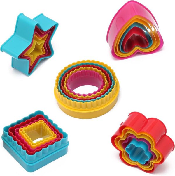 Plastic Cookie Cutter Flower Heart Square Round Fruit Cutter Star Biscuit Cutter Cake Mold Biscuit Diy Fondant Baking Tool: - Image 4