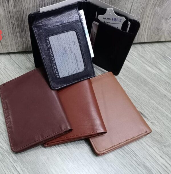 Mini Leather Wallet for Men and Boys | Slim and smart card holder wallet,(Available In 3 Colors Black, Brown, Mustard)