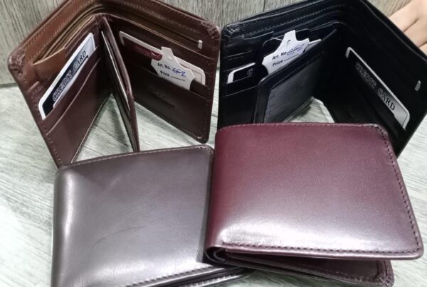 Real Leather Wallet for MEN - Leather Point Quality - Guarantee Pure Cow Leather(Available In 3 Colors Black, Brown, Mustard)