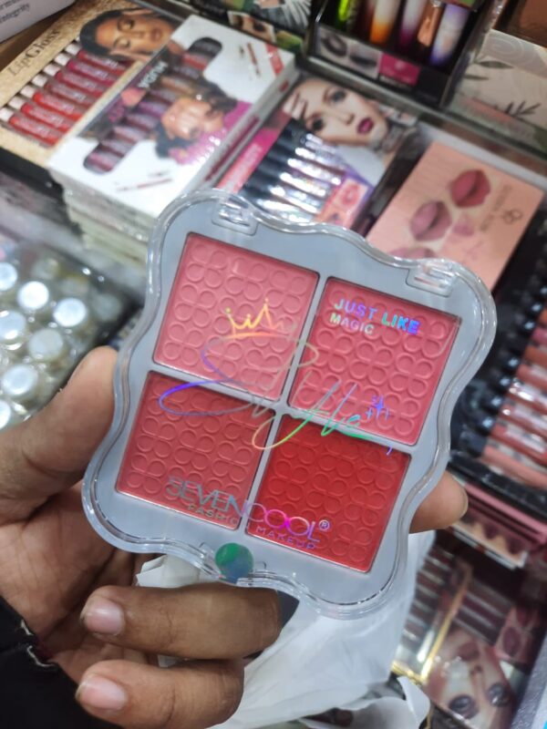 Seven Cool Blush Pallete:4 in 1