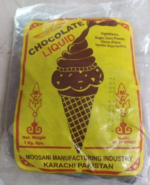 Chocolate (Liquid) 1 Litre For Topping , Use in Baking Products ( Cup Cake, Ice Cream & other Food)