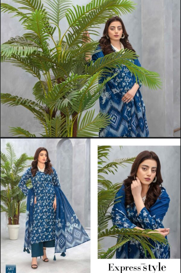 Floral Forest Luxury Digital Lawn Collection By Zara Meer (Un Stitched) 3 Piece, Vol 188, New Collection 2025: - Image 3