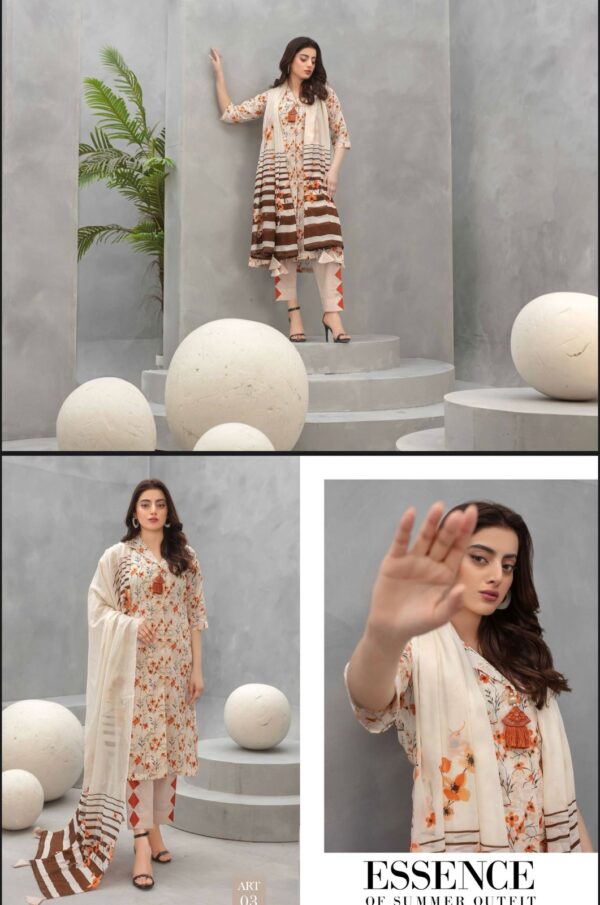 Floral Forest Luxury Digital Lawn Collection By Zara Meer (Un Stitched) 3 Piece, Vol 188, New Collection 2025: - Image 5