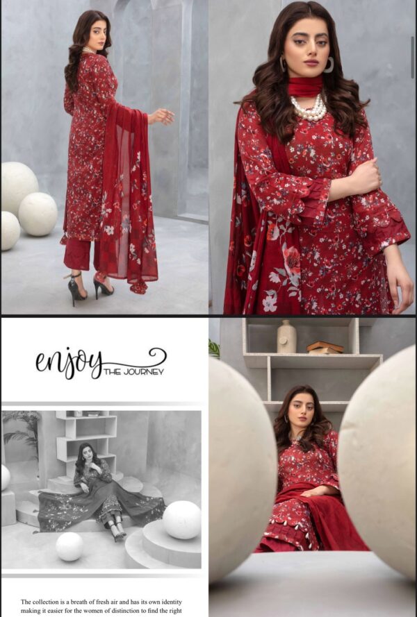 Floral Forest Luxury Digital Lawn Collection By Zara Meer (Un Stitched) 3 Piece, Vol 188, New Collection 2025: - Image 11