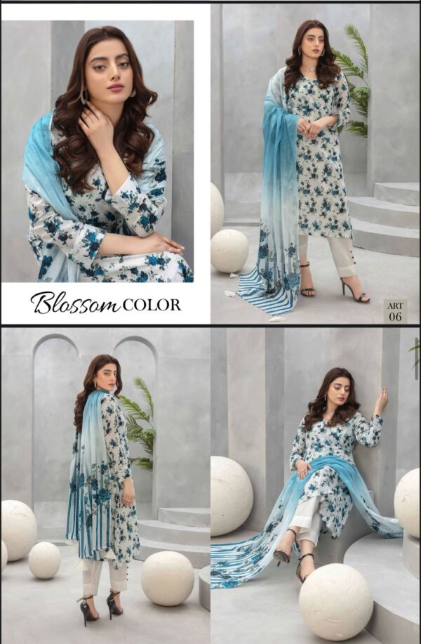 Floral Forest Luxury Digital Lawn Collection By Zara Meer (Un Stitched) 3 Piece, Vol 188, New Collection 2025: - Image 12