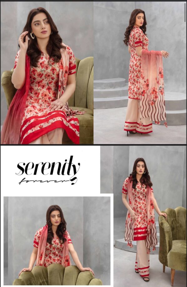 Floral Forest Luxury Digital Lawn Collection By Zara Meer (Un Stitched) 3 Piece, Vol 188, New Collection 2025: - Image 16