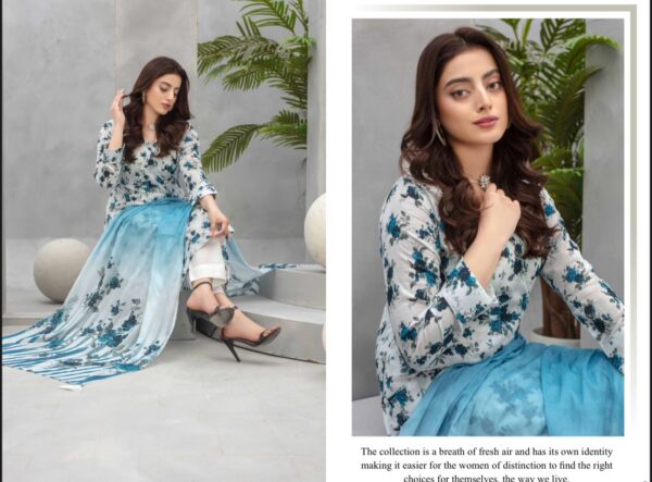 Floral Forest Luxury Digital Lawn Collection By Zara Meer (Un Stitched) 3 Piece, Vol 188, New Collection 2025: - Image 20