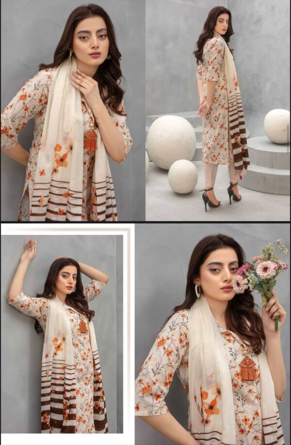 Floral Forest Luxury Digital Lawn Collection By Zara Meer (Un Stitched) 3 Piece, Vol 188, New Collection 2025: - Image 19