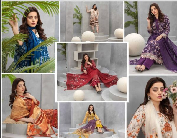 Floral Forest Luxury Digital Lawn Collection By Zara Meer (Un Stitched) 3 Piece, Vol 188, New Collection 2025: - Image 23