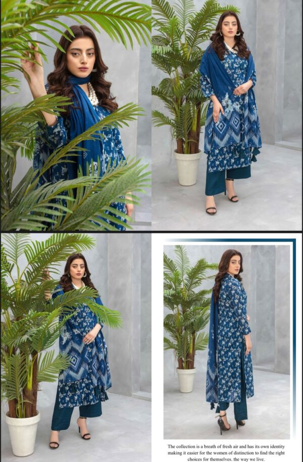 Floral Forest Luxury Digital Lawn Collection By Zara Meer (Un Stitched) 3 Piece, Vol 188, New Collection 2025: - Image 25