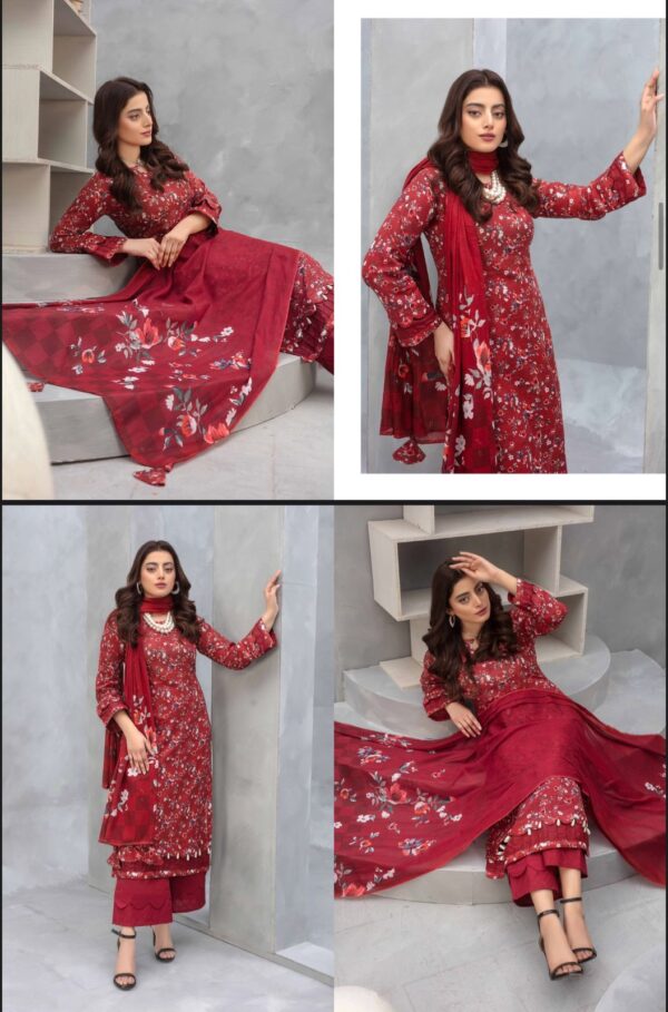 Floral Forest Luxury Digital Lawn Collection By Zara Meer (Un Stitched) 3 Piece, Vol 188, New Collection 2025: - Image 26