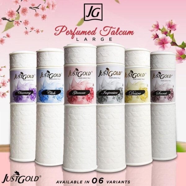JUST GOLD GLAMOUR TALCUM POWDER 250GM